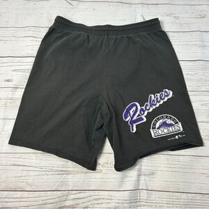 Vintage Garan Colorado Rockies Shorts Black MLB Baseball 90s‎ 1993 Men's Size S
